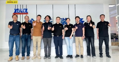 热烈欢迎CAT卡特彼勒公司领导一行莅临米乐M6参观指导